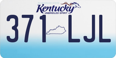 KY license plate 371LJL