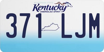 KY license plate 371LJM