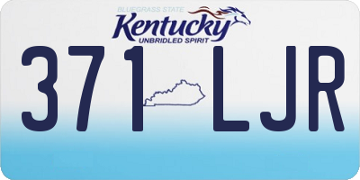 KY license plate 371LJR