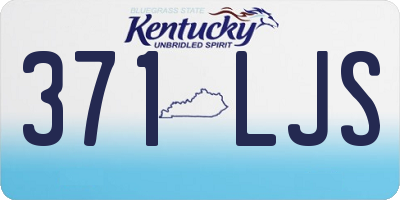 KY license plate 371LJS