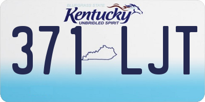 KY license plate 371LJT