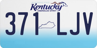 KY license plate 371LJV