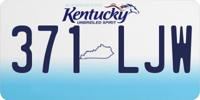 KY license plate 371LJW