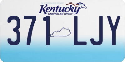 KY license plate 371LJY