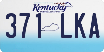 KY license plate 371LKA