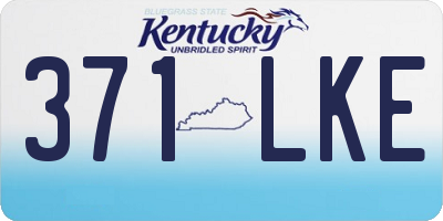 KY license plate 371LKE