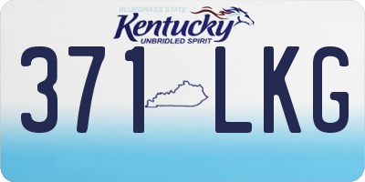 KY license plate 371LKG