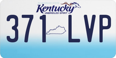 KY license plate 371LVP