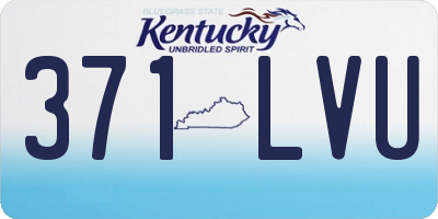 KY license plate 371LVU