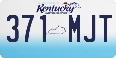 KY license plate 371MJT