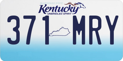 KY license plate 371MRY