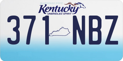 KY license plate 371NBZ