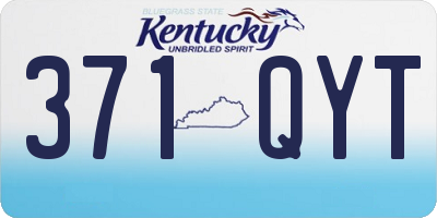 KY license plate 371QYT