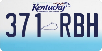 KY license plate 371RBH