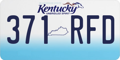 KY license plate 371RFD