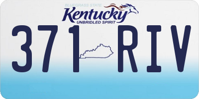 KY license plate 371RIV