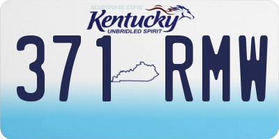 KY license plate 371RMW