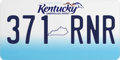 KY license plate 371RNR