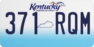 KY license plate 371RQM