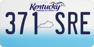 KY license plate 371SRE