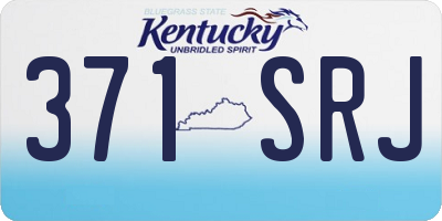 KY license plate 371SRJ