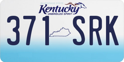 KY license plate 371SRK