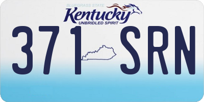 KY license plate 371SRN