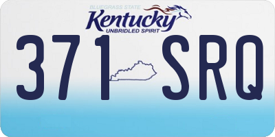 KY license plate 371SRQ