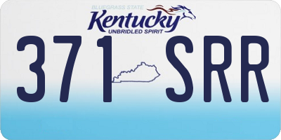 KY license plate 371SRR
