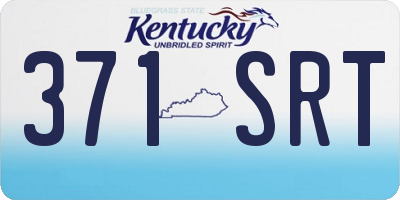 KY license plate 371SRT