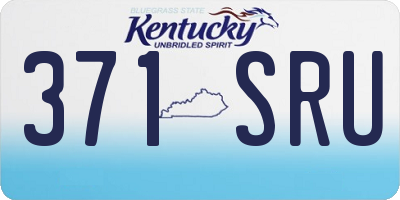 KY license plate 371SRU