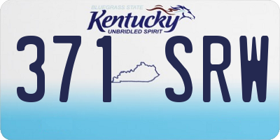 KY license plate 371SRW