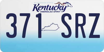 KY license plate 371SRZ