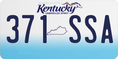 KY license plate 371SSA