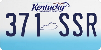 KY license plate 371SSR
