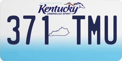 KY license plate 371TMU