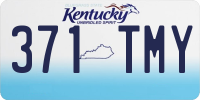 KY license plate 371TMY