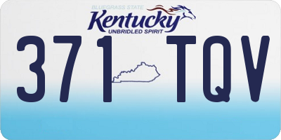 KY license plate 371TQV