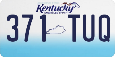 KY license plate 371TUQ