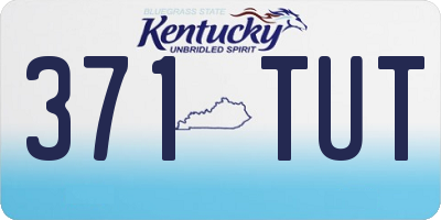 KY license plate 371TUT