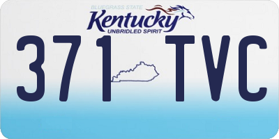KY license plate 371TVC
