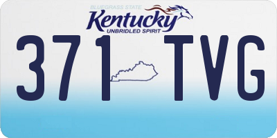 KY license plate 371TVG