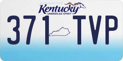 KY license plate 371TVP
