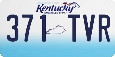 KY license plate 371TVR