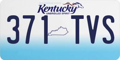 KY license plate 371TVS