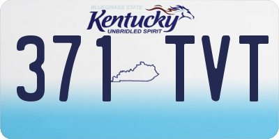 KY license plate 371TVT