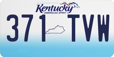 KY license plate 371TVW