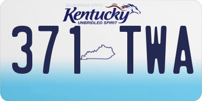 KY license plate 371TWA