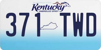 KY license plate 371TWD