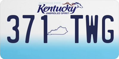 KY license plate 371TWG